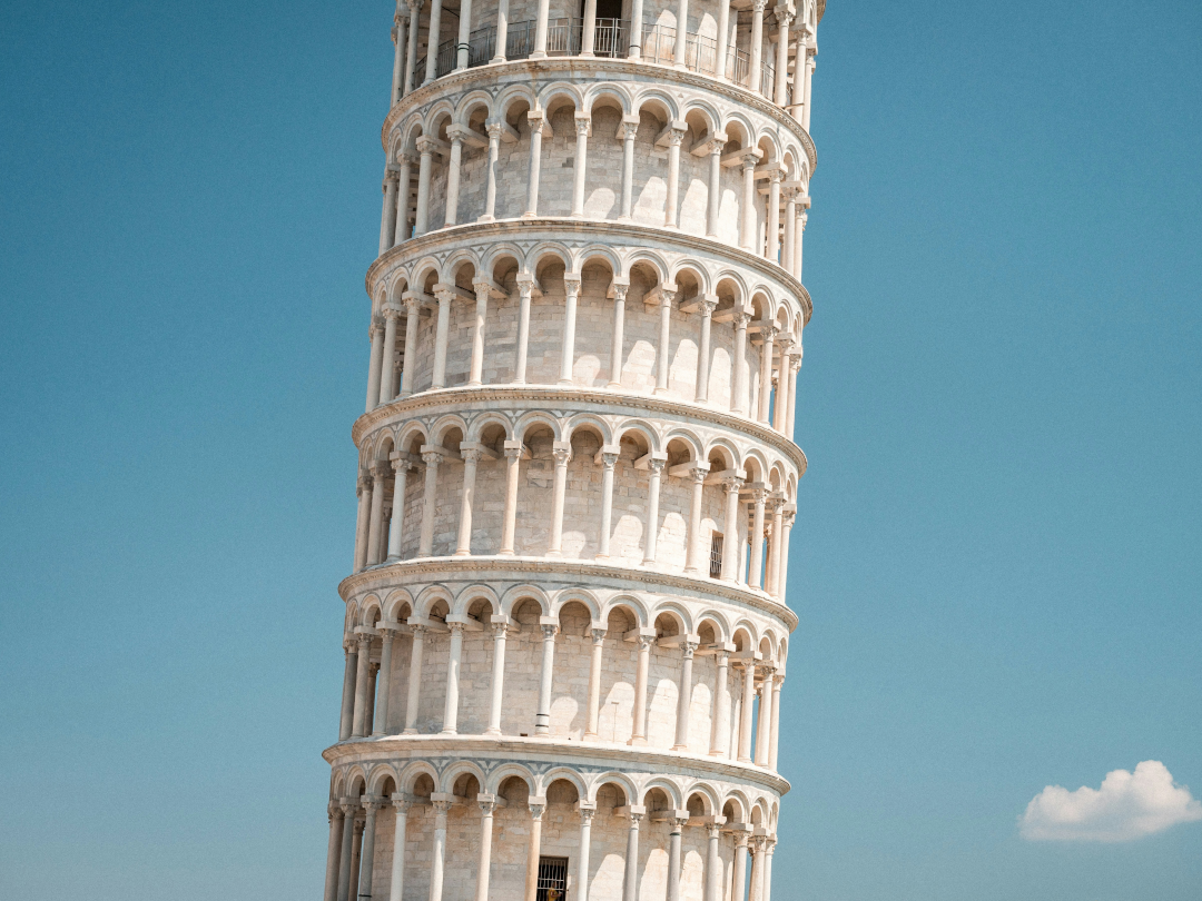 Staircase of the leaning tower